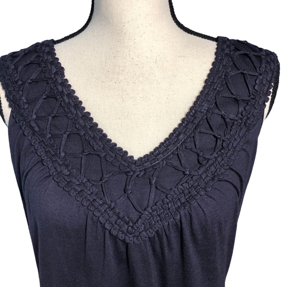 Dark blue tank top by Matty M Small